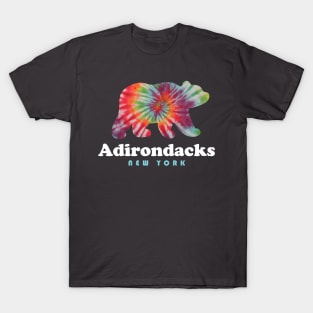 Adirondacks Tie Dye Bear Mountains Upstate T-Shirt